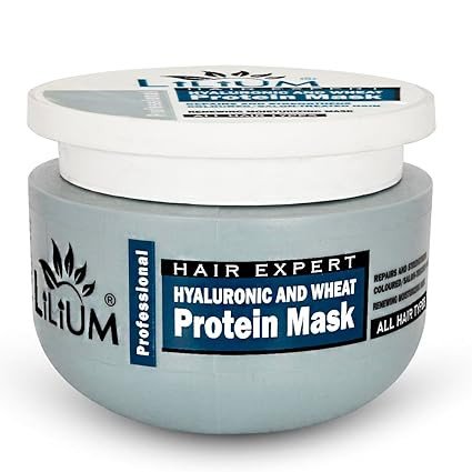 Lilium Professional Hyaluronic & Wheat Hair Spa Cream Revitalize & Strengthen Your Colored Hair, Salon-Treated Hair With Hair Spa, Ideal For Dry, & Weakened Locks, Suitable For All Hair Types