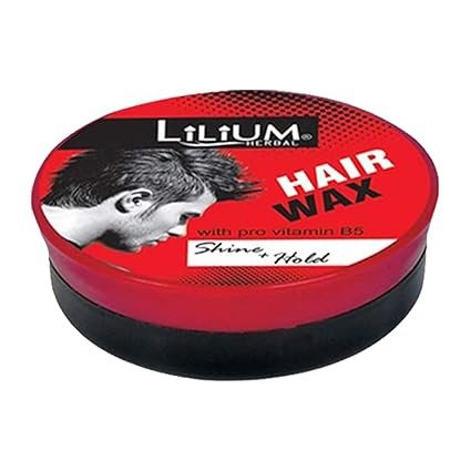Lilium Shine+ Hold Hair Wax 40gm | With pro Vitamin B5 | Dual-Action Formula | Intense Gloss Finish, Heat Protection & Humidity Resistance | 100% Vegan & Cruelty Free | All Hair Types