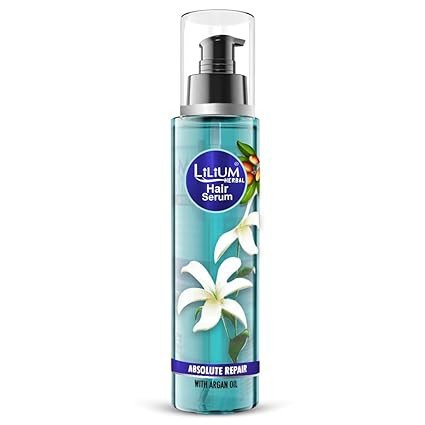 Lilium Hair Serum 100ml | Absolute Repair with Argan Oil | Deep Restoration, Nourishment & Shine Enhancement | Frizz Control | Repairs Damaged Hairs | 100% Vegan | for Women & Men | Weightless Feel