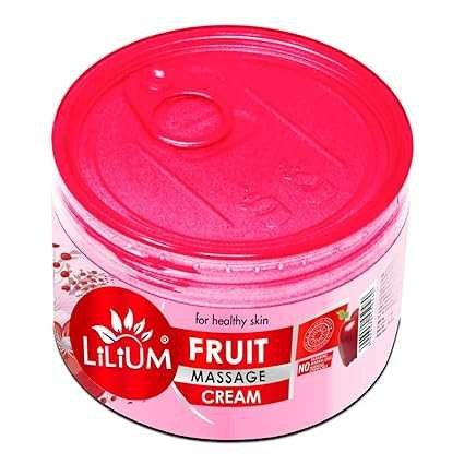 Lilium Fruit Face & Body Massage Cream 250gm, Soothing, Moisturized & Balanced Skin, No Harmful Chemicals, Hydration Boost, Skin Brightening & Energizing, Suitable All Skin Types