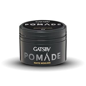 Gatsby Styling Pomade - Matte Moulder | For Retro Matte Style | Unique Hybrid Type Pomade | Volumizing Natural Finish & Long Lasting Hold | Water Based | Perfect For Shaping High Rise Hairstyle | 75gm