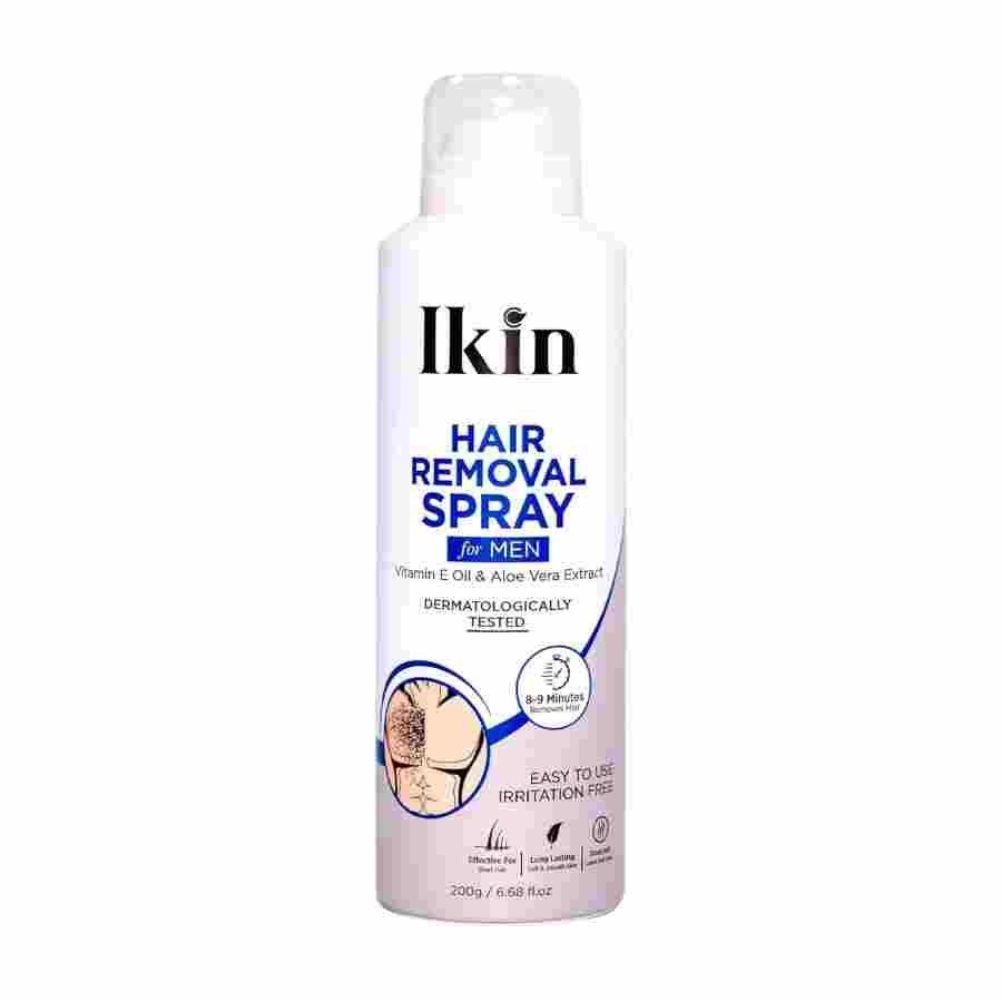 Ikin Hair Removal Spray for Men| Vitamin E Oil & Aloe Vera Extract Spray (200 g)