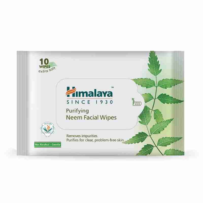 Himalaya Purifying Neem Facial Wipes, 10 Count