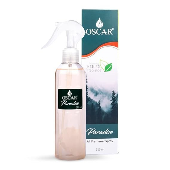 Oscar Paradise Freshener Spray | Air Freshener for Home, Bathroom, Office & Car | Long Lasting Paradise Fragrance | Room Freshener Spray |250ml