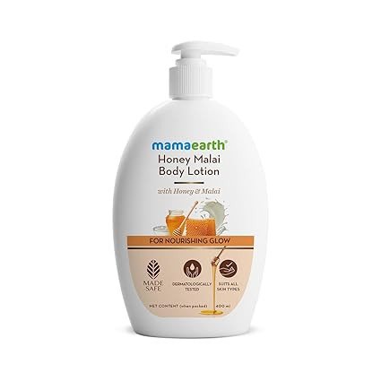 Mamaearth Honey Malai Body Lotion with Honey & Malai for Nourishing Glow - 400 ml