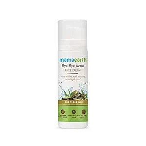 Mamaearth Bye Bye Face Cream For Acne Prone Skin, with Willow Bark Extract & Salicylic Acid For Clear Skin - 30 g