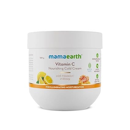 Mamaearth Vitamin C Nourishing Cold Cream for Face & Body with Vitamin C & Honey for Illuminating Moisturization