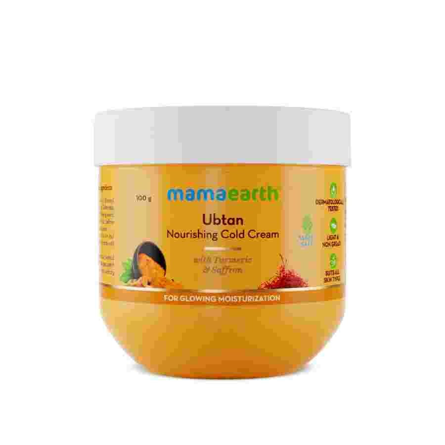 Mamaearth Ubtan Nourishing Cold Cream for Winter with Turmeric & Saffron for Glowing Moisturization