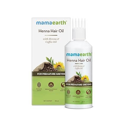 Mamaearth Henna Hair Oil with Henna & Coffee Oil - 150 ml