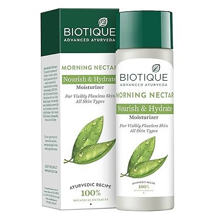 Biotique Morning Nectar Flawless Skin Moisturizer Cream | Prevents Dark Spots, Blackheads And Blemishes | Visibly Flawless Skin | Nourishes And Hydrates Skin| All Skin Types