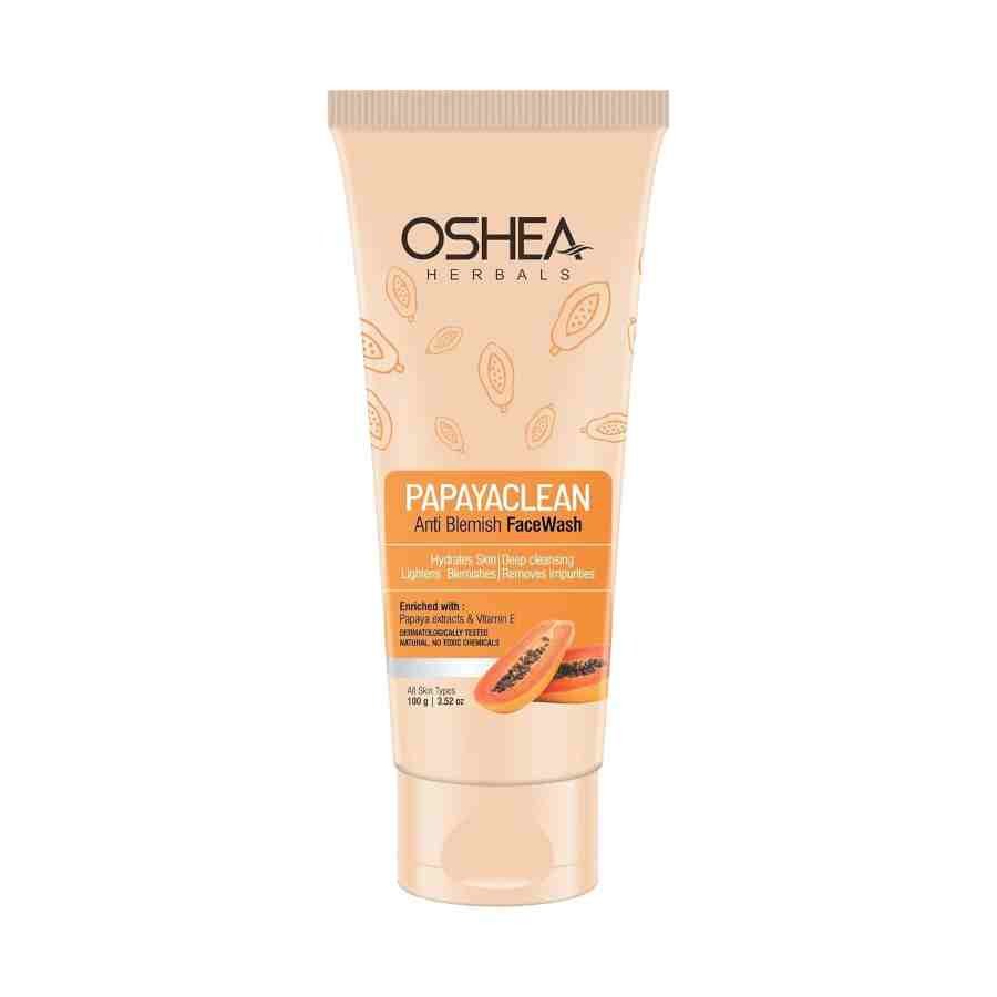 Oshea Herbals Papayaclean Anti Blemishes Gel Face Wash For All Skin Types | Removes Pigmentations & Brightens Skin with Papaya Extracts & Vitamin E