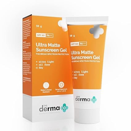 The Derma Co Ultra Matte Sunscreen Gel with SPF 60 50g