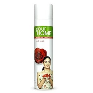 POUR HOME Red Rose Room Air Freshener Spray - 220ML | Long-Lasting Fragrance - Reduces Odours - Suitable for Home & Office