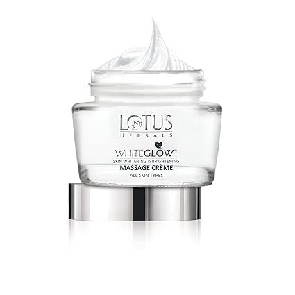 Lotus Herbals Whiteglow Skin Whitening And Brightening Massage Creme, 60g
