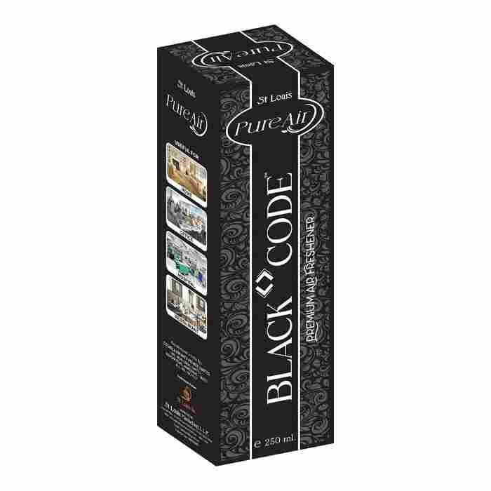 St Louis Air Freshener Black Code Room Freshener 250ml Long Lasting Room Freshener For Office And Homes
