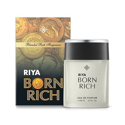 RIYA BORN RICH | Perfume for Men | Eau De Parfum with Long Lasting Fragrance | Citrus Woody Scent | Luxurious Vogue Scent | Mild Fragrance | Fragrance Spray
