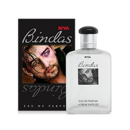 RIYA BINDAS | Perfume for Men | Eau De Parfum with Long Lasting Fragrance | Aromatic Woody Spicy Scent | Scent of Swag | Fragrance Spray | Men Perfume