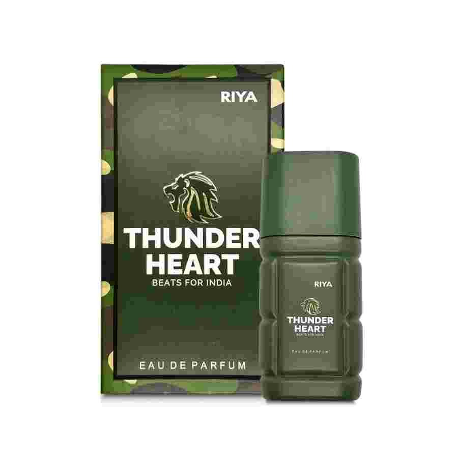 RIYA THUNDERHEART - BEATS FOR INDIA (Olive Green)| Perfume for Men & Women | Unisex Eau De Parfum with Long Lasting Fragrance | Citrus Floral Woody Scent