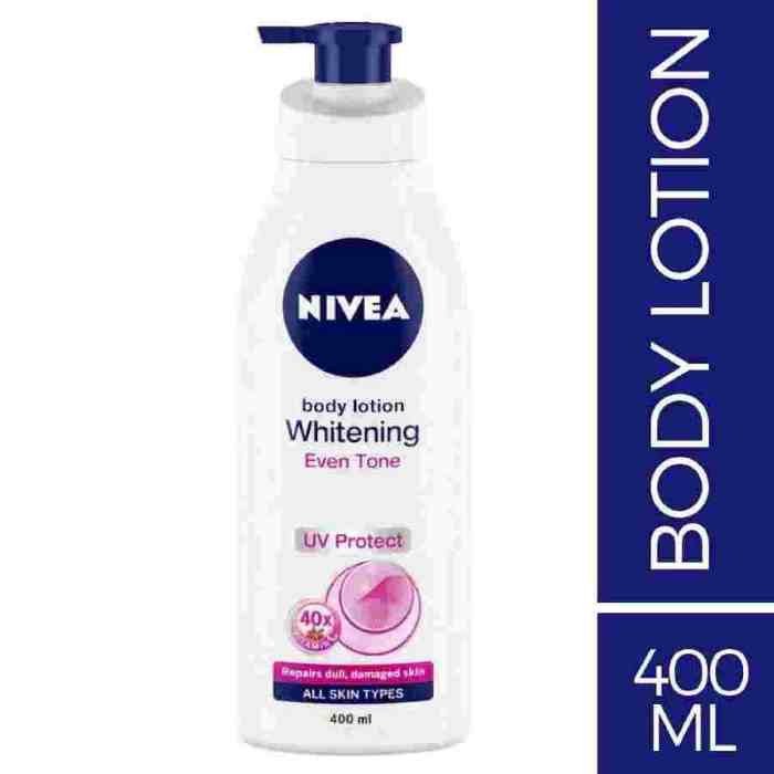 NIVEA Body Lotion, Whitening Even Tone UV Protect, For All Skin Types, 400ml