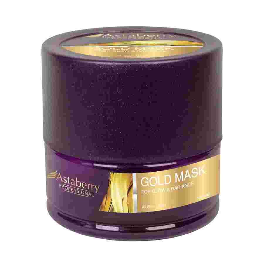 Astaberry Professional Gold mask For Glow & Radiance Skin 500ml - Get Young and hydrated skin | Reversing oxidation damage | Counteracts aging of the skin | All Skin Types