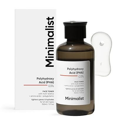 Minimalist Pha 3% Alcohol Free Face Toner, 150 Ml | Pore Tightening & Mild Exfoliation For Oily, Acne Prone, Sensitive & Normal Skin | Hydrating Face Toner For Glowing Skin