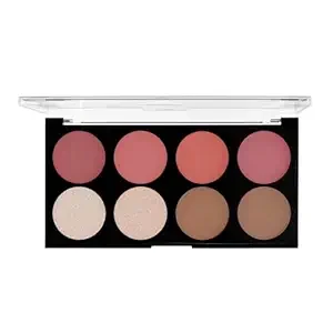 MARS Fantasy Face Palette with Blushes,Highlighters and Bronzer| Highly Pigmented & Long Lasting | Face Makeup Kit (20g)