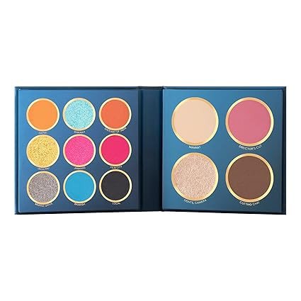 MARS The City Paradise Makeup Kit | Highly Pigmented and Blendable | 9 Eyeshadow Palette with 1 Highlighter, Blusher, Bronzer & Compact Powder each (16.0 gm) (Mumbai)