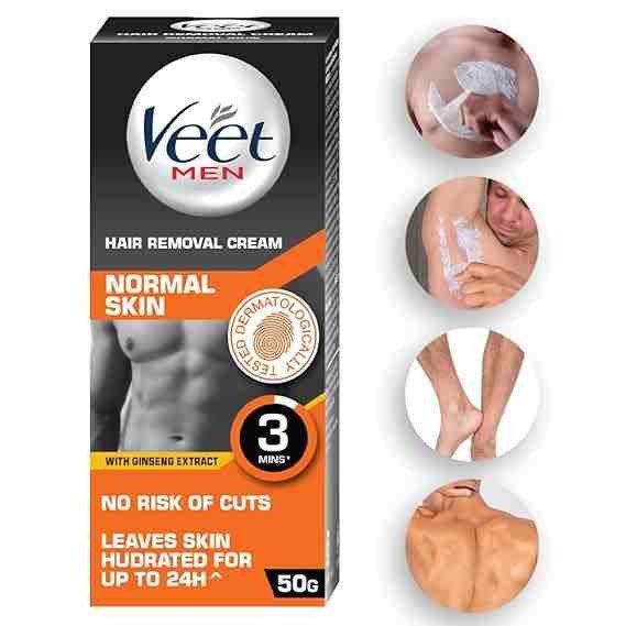 Veet Hair Removal Cream for Men, Normal Skin - 50g