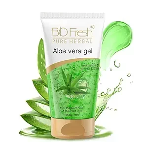 B I O F R E S H Organic Aloe Vera Gel with Vitamin E and Antiseptic Herbs, For Smooth, Nourished and Moisturised Skin, Anti-ageing & Anti-Inflammatory (150ml)