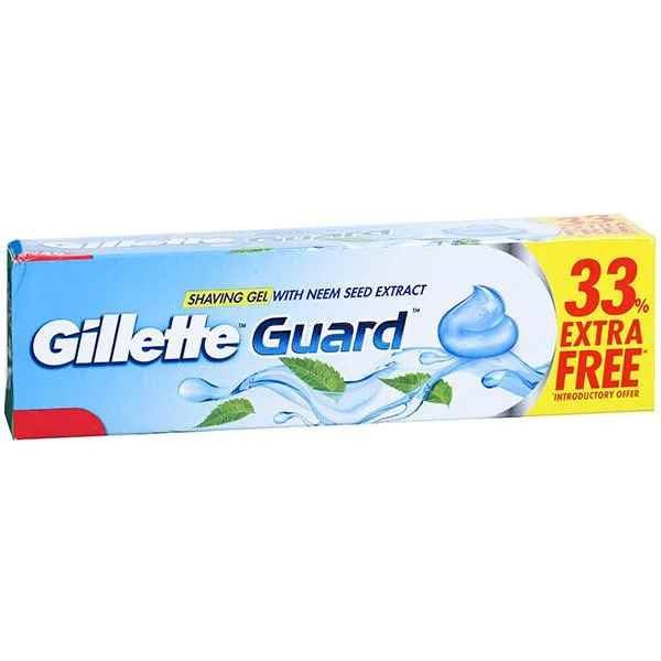 Gillette Guard Shaving Gel with Neem Seed Extract (Free 33% Extra) 60 g