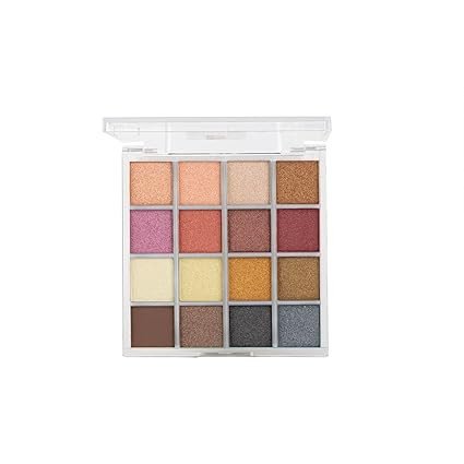 Blissible 16 Pigmented Eyeshadow Palette | Shimmers & Mattes | Highly Pigmented, Soft & Blendable | Long-Lasting Eye Makeup | Multicolor (16g)