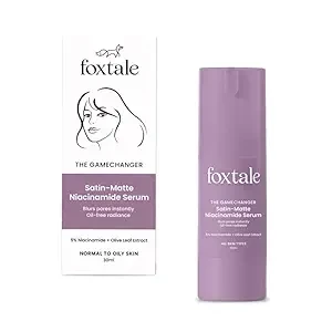 Foxtale 5% Niacinamide Face Serum | Fades Blemishes & Acne Marks | Reduce Dark Spots | Controls Oil and Brightens Skin | Lightweight & Non-sticky | All Skin Types | Men & Women - 30ml