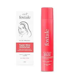 Foxtale Vitamin C Super Glow Moisturizer with Niacinamide & Peptides, Visibly Reduces Pigmentation, Enhances Skins Radiance Instantly, For All Skin Types, Women & Men - 50ml, Cream