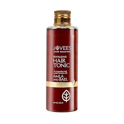 Jovees Herbal Revitalising Amla & Bael Hair Tonic | Gives Long, Strong & Thick Hair | For All Hair Types