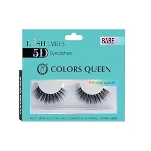 Colors Queen Lash Labels 5D Eyelashes for Women (Babe)
