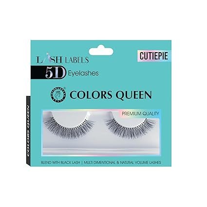 Colors Queen Lash Labels 5D Eyelashes for Women (Cutiepie)