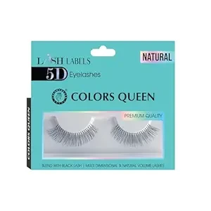 Colors Queen Lash Labels 5D Eyelashes for Women (Natural)