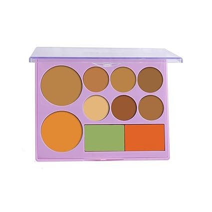 Colors Queen Base Essential Contour Palette | Easy to Blend, Multi-Purpose Creamy Concealer & Color Corrector | Lightweight, Long Lasting Contour & Concealer Palette for Face Makeup