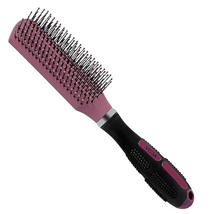 Vega Flat Hair Brush (India's No. 1* Hair Brush Brand) For Men & Women E6 FB