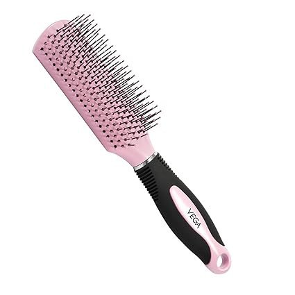Vega Flat Hair Brush (India's No. 1* Hair Brush Brand) For Men & Women E4 FB
