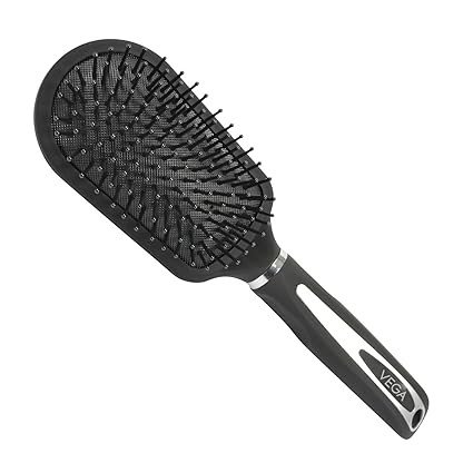 Vega Cushioned Hair Brush (India's No.1* Hair Brush Brand) For Men & Women, All Hair Types E7 CB