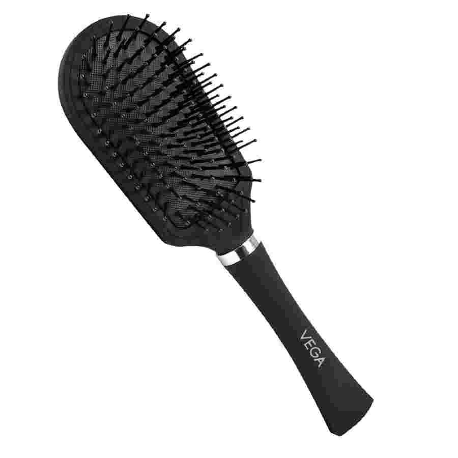 Vega Cushioned Hair Brush (India's No.1* Hair Brush Brand) For Men & Women, All Hair Types E5 CB