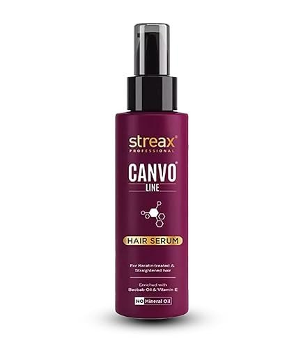 Streax Professional Canvo Line Serum For Straightened Hair 100ml