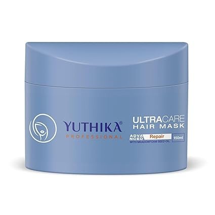 YUTHIKA Professional Ultra Care Hair Mask 150 millilitre, Professional Unscented Hair Mask For Dull, Dry And Brittle Hair, Advanced Hair Repair Mask For Women And Men