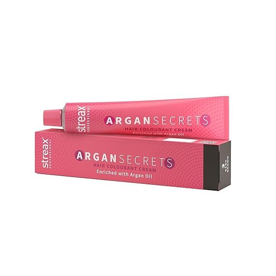 Streax Professional Argan Secrets Permanent Hair Colourant Cream - Dark Brown 3 (Enriched with Argan Oil) For All hair types ; 60 gm