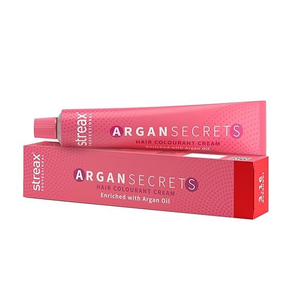 Streax Professional Argan Secrets Permanent Hair Colourant Cream - Burgundy 3.16 (Enriched with Argan Oil) For All hair types ; 60 gm