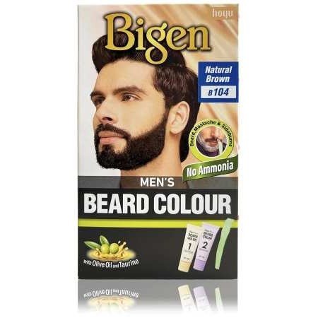 Bigen Men's No Amonia Beard Color Natural Brown (B104) 20gm+20gm=40gm