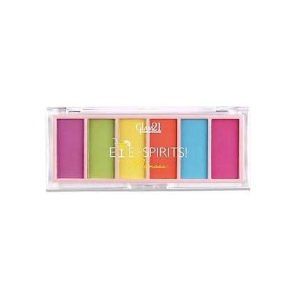 Glam 21 Eye Spirits Eye Shadow Palette | Highly Pigmented | Matte and Shimmer | Long Lasting Eye Shadow Palette |Blendable & Crease-proof | 18gm