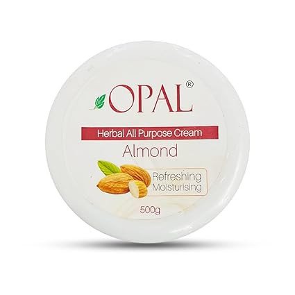 OPAL Almond Herbal All Purpose Cream for Deep Nourishing & Refreshing Moisturizing Cream - Hydrating & Revitalizing Skin Care Cream All Skin Types - 500gm