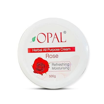 OPAL Rose Herbal All Purpose Cream for Deep Nourishing & Refreshing Moisturizing Cream - Hydrating & Revitalizing Skin Care All Skin Types - 500gm